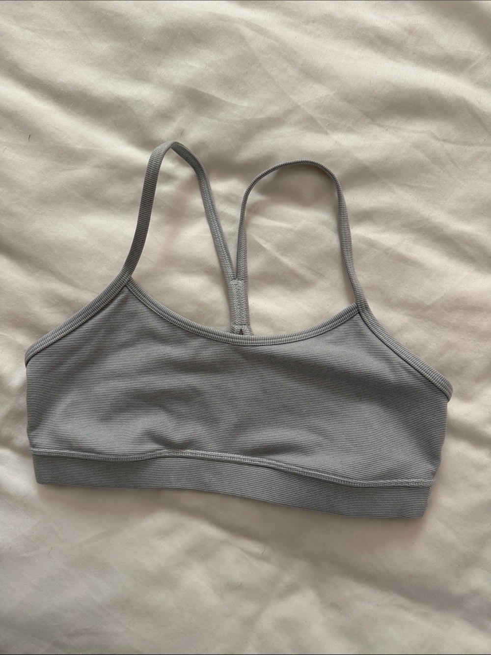 Lululemon Seamless Light Gray Strappy Bralette